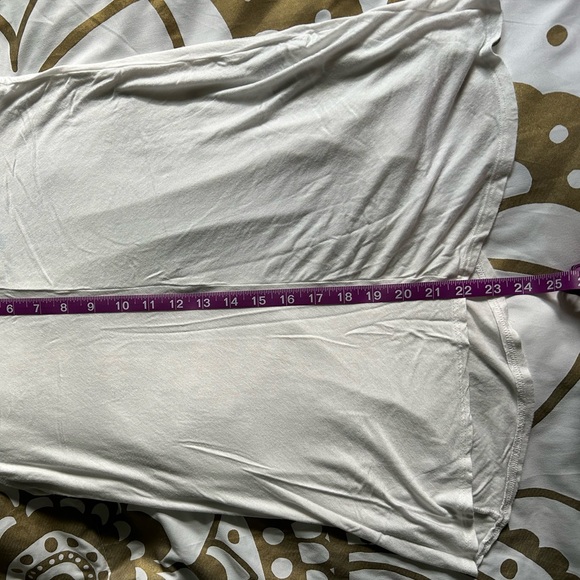 Long White F21 Flowy Tank Top - Picture 4 of 9